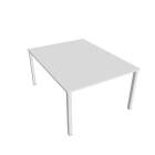 UNI - Stoly pracovní rovné Stůl pracovní 120x160 cm - USD 1200 bílá