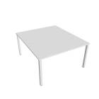 UNI - Stoly pracovní rovné Stůl pracovní 140x160 cm - USD 1400 bílá