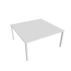 UNI - Stoly pracovní rovné Stůl pracovní 160x160 cm - USD 1600 bílá