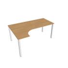 UNI - Stoly pracovní tvarové Stůl ergo pravý 180x120 cm - UE 1800 P dub