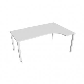 UNI - Stoly pracovní tvarové Stůl ergo levý 180x120 cm - UE 1800 L bílá