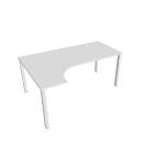 UNI - Stoly pracovní tvarové Stůl ergo pravý 180x120 cm - UE 1800 P bílá