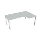UNI - Stoly pracovní tvarové Stůl ergo levý 180x120 cm - UE 1800 60 L Šedá