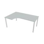 UNI - Stoly pracovní tvarové Stůl ergo pravý 180x120 cm - UE 1800 60 P Šedá