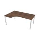 UNI - Stoly pracovní tvarové Stůl ergo pravý 180x120 cm - UE 1800 60 P ořech