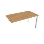 UNI - Stoly přídavné řetězící rovné Stůl jednací rovný 140 cm k řetězení - UJ 1400 R dub