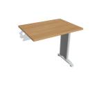 FLEX - Stoly pracovní rovné Stůl pracovní řetěz rovný 80 cm hl60 - FE 800 R dub