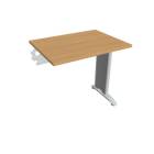 FLEX - Stoly pracovní rovné Stůl pracovní řetěz rovný 80 cm hl60 - FE 800 R buk
