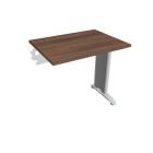FLEX - Stoly pracovní rovné Stůl pracovní řetěz rovný 80 cm hl60 - FE 800 R ořech