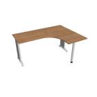 FLEX - Stoly pracovní tvarové Stůl ergo levý 160x120 cm - FE 60 L višeň