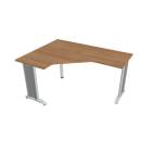 FLEX - Stoly pracovní tvarové Stůl ergo pravý 160x120 cm - FEV 60 P višeň