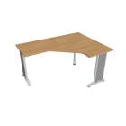 FLEX - Stoly pracovní tvarové Stůl ergo levý 160x120 cm - FEV 60 L dub