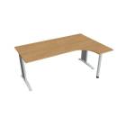 FLEX - Stoly pracovní tvarové Stůl ergo levý 180x120 cm - FE 1800 L dub