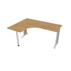 FLEX - Stoly pracovní tvarové Stůl ergo pravý 160x120 cm - FE 60 P dub