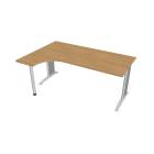 FLEX - Stoly pracovní tvarové Stůl ergo pravý 180x120 cm - FE 1800 P dub