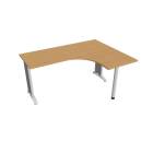FLEX - Stoly pracovní tvarové Stůl ergo levý 160x120 cm - FE 60 L buk