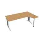 FLEX - Stoly pracovní tvarové Stůl ergo levý 180x120 cm - FE 1800 L buk