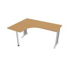 FLEX - Stoly pracovní tvarové Stůl ergo pravý 160x120 cm - FE 60 P buk