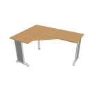 FLEX - Stoly pracovní tvarové Stůl ergo pravý 160x120 cm - FEV 60 P buk