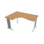 FLEX - Stoly pracovní tvarové Stůl ergo pravý 160x120 cm - FE 2005 P buk