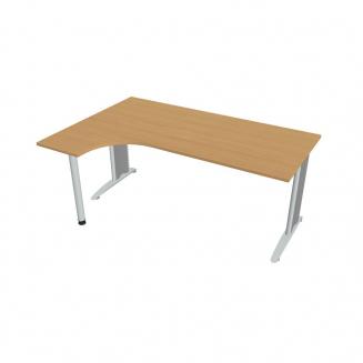 FLEX - Stoly pracovní tvarové Stůl ergo pravý 180x120 cm - FE 1800 P buk