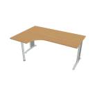 FLEX - Stoly pracovní tvarové Stůl ergo pravý 180x120 cm - FE 1800 60 P buk