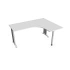 FLEX - Stoly pracovní tvarové Stůl ergo levý 160x120 cm - FE 60 L bílá