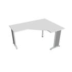 FLEX - Stoly pracovní tvarové Stůl ergo levý 160x120 cm - FEV 60 L bílá