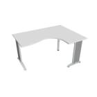FLEX - Stoly pracovní tvarové Stůl ergo levý 160x120 cm - FE 2005 L bílá