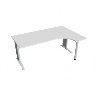 FLEX - Stoly pracovní tvarové Stůl ergo levý 180x120 cm - FE 1800 L bílá