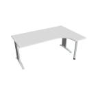 FLEX - Stoly pracovní tvarové Stůl ergo levý 180x120 cm - FE 1800 L bílá