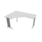 FLEX - Stoly pracovní tvarové Stůl ergo pravý 160x120 cm - FEV 60 P bílá