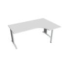 FLEX - Stoly pracovní tvarové Stůl ergo levý 180x120 cm - FE 1800 60 L bílá