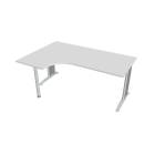 FLEX - Stoly pracovní tvarové Stůl ergo pravý 180x120 cm - FE 1800 60 P bílá