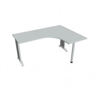 FLEX - Stoly pracovní tvarové Stůl ergo levý 160x120 cm - FE 60 L Šedá