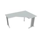 FLEX - Stoly pracovní tvarové Stůl ergo levý 160x120 cm - FEV 60 L Šedá