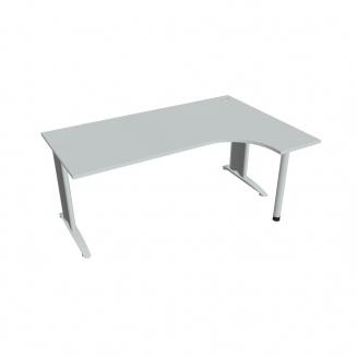 FLEX - Stoly pracovní tvarové Stůl ergo levý 180x120 cm - FE 1800 L Šedá