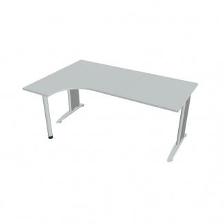 FLEX - Stoly pracovní tvarové Stůl ergo pravý 180x120 cm - FE 1800 P Šedá
