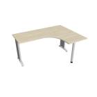 FLEX - Stoly pracovní tvarové Stůl ergo levý 160x120 cm - FE 60 L akát