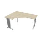 FLEX - Stoly pracovní tvarové Stůl ergo pravý 160x120 cm - FEV 60 P akát