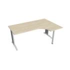 FLEX - Stoly pracovní tvarové Stůl ergo levý 180x120 cm - FE 1800 60 L akát