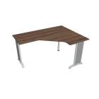 FLEX - Stoly pracovní tvarové Stůl ergo levý 160x120 cm - FEV 60 L ořech