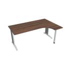 FLEX - Stoly pracovní tvarové Stůl ergo levý 180x120 cm - FE 1800 L ořech