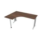 FLEX - Stoly pracovní tvarové Stůl ergo pravý 160x120 cm - FE 60 P ořech