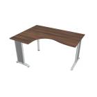 FLEX - Stoly pracovní tvarové Stůl ergo pravý 160x120 cm - FE 2005 P ořech