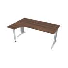FLEX - Stoly pracovní tvarové Stůl ergo pravý 180x120 cm - FE 1800 P ořech