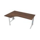 FLEX - Stoly pracovní tvarové Stůl ergo pravý 180x120 cm - FE 1800 60 P ořech