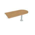FLEX - Stoly přídavné Stůl jednací 160 cm ukončený obloukem - FP 1600 3 dub