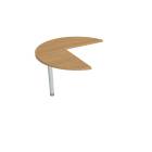 FLEX - Stoly přídavné Stůl jednací levý 100 cm - FP 21 L dub