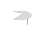 FLEX - Stoly přídavné Stůl jednací pravý podél 120 cm - FP 22 P P bílá